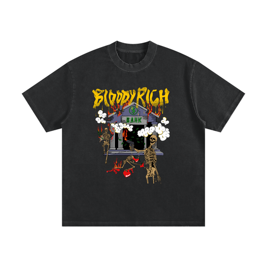Heavyweight Vintage Washed Frayed T-Shirt