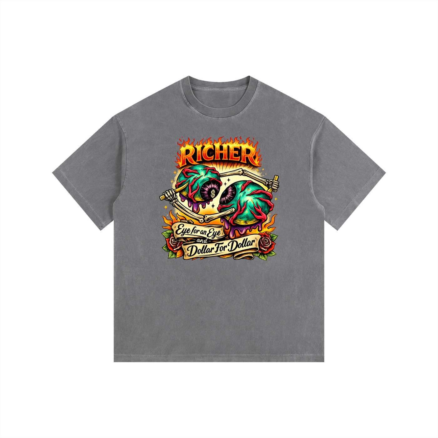 Vintage Washed Oversized Cotton T-Shirt
