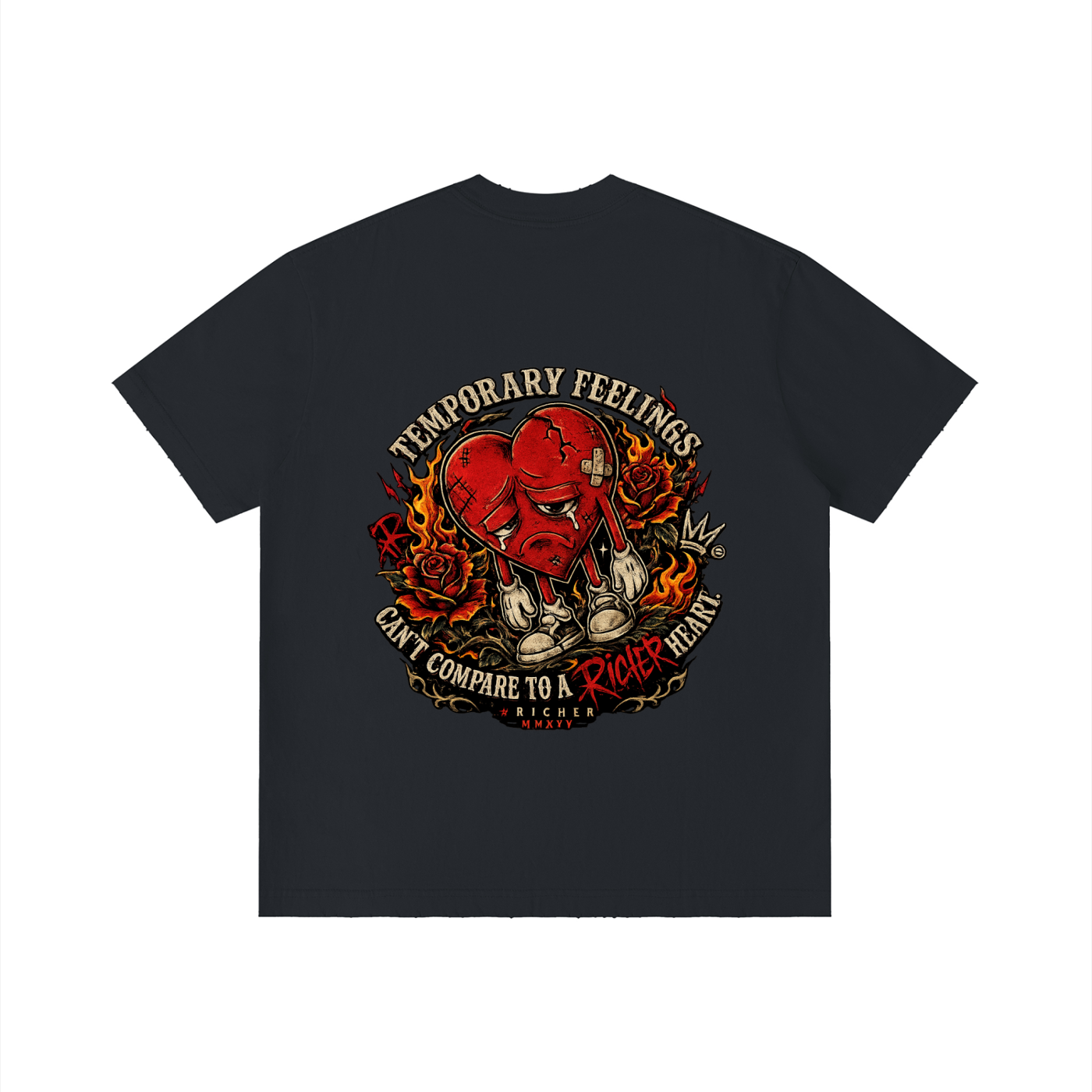 Unisex Vintage Wash Distressed T-Shirt