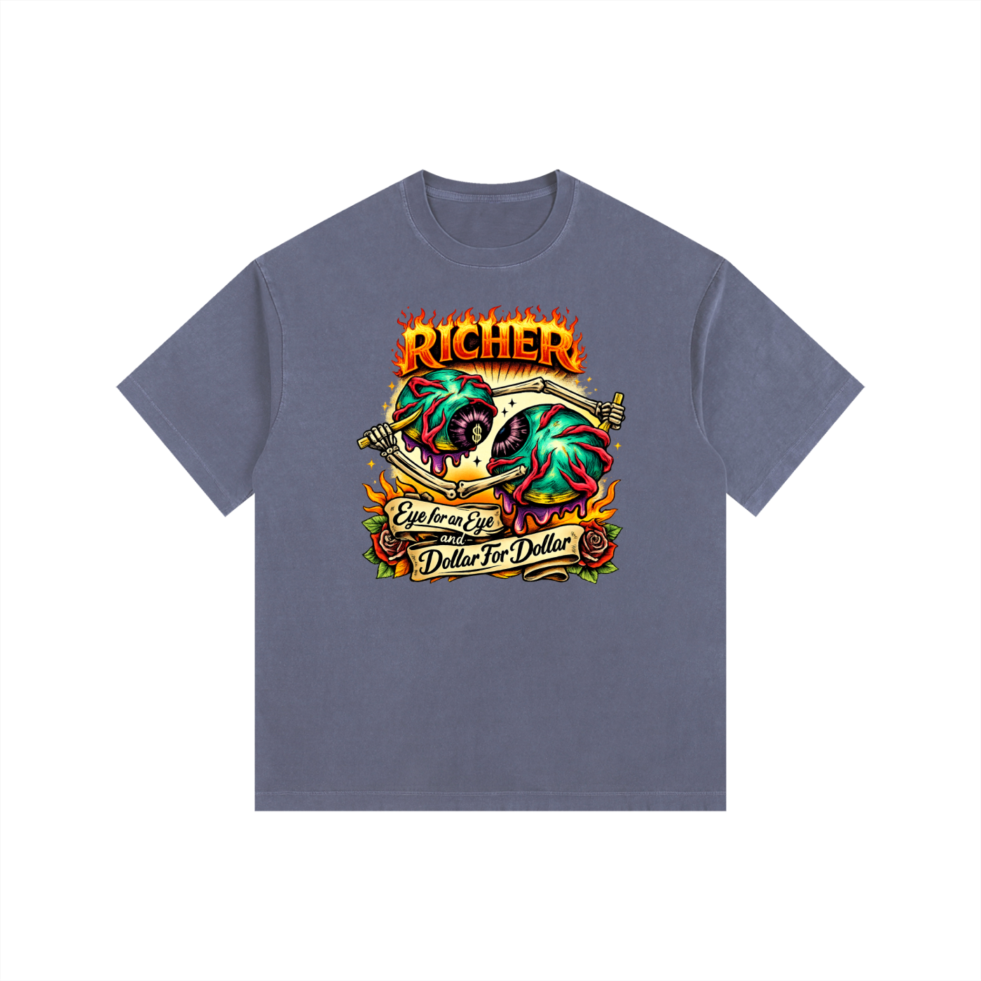 Vintage Washed Oversized Cotton T-Shirt
