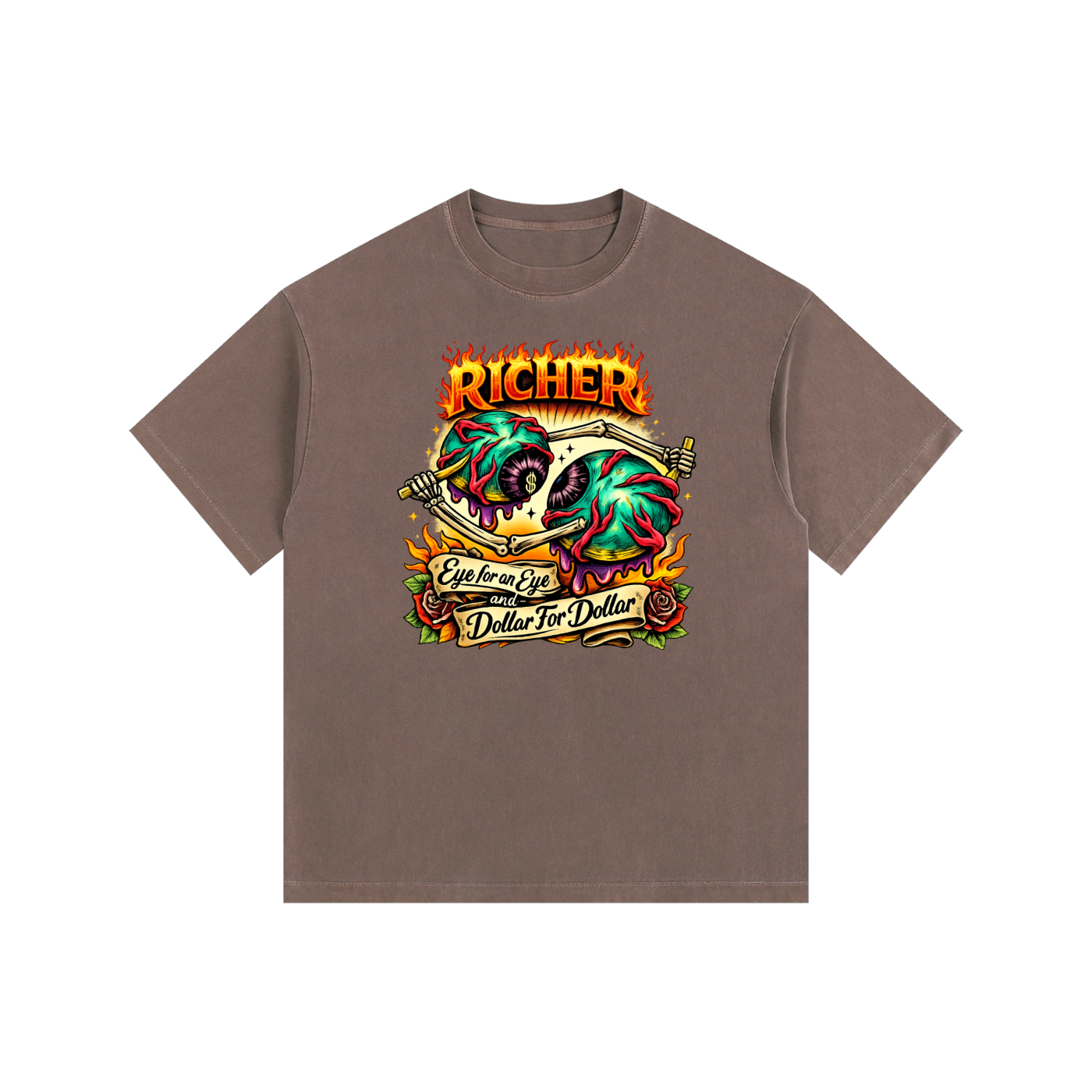 Vintage Washed Oversized Cotton T-Shirt