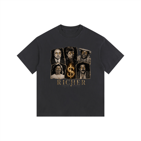 Vintage Washed Oversized Cotton T-Shirt