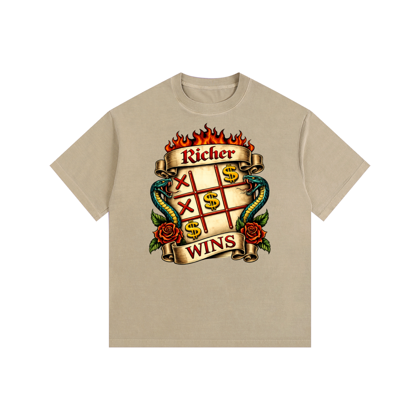 Vintage Washed Oversized Cotton T-Shirt