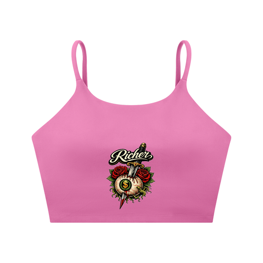 Spaghetti Strap Yoga Sports Bra