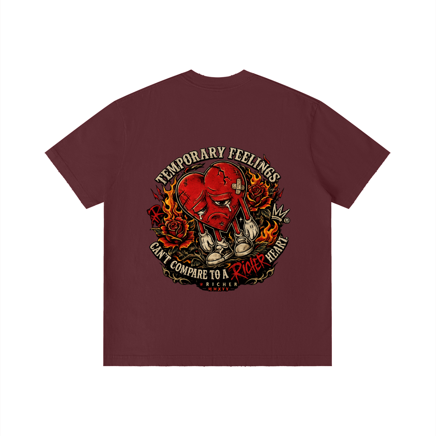 Unisex Vintage Wash Distressed T-Shirt