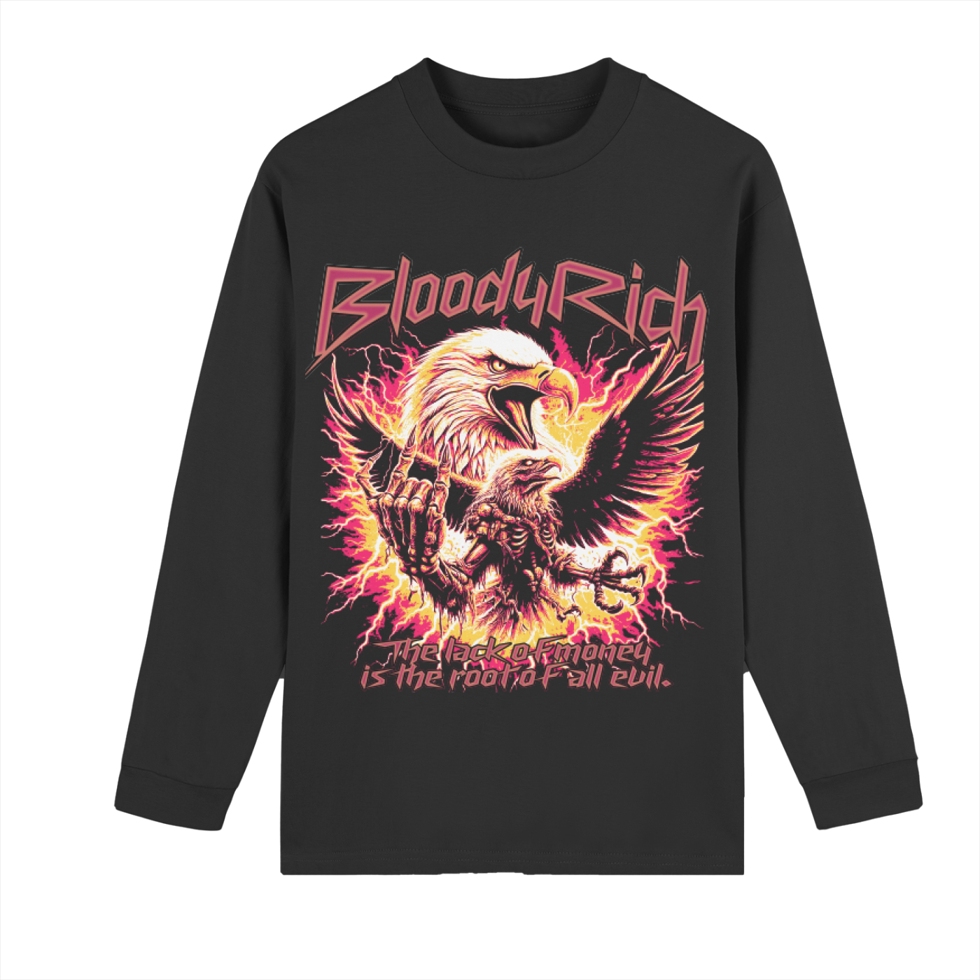 Root of All Evil Drop Shoulder Long Sleeve Shirt
