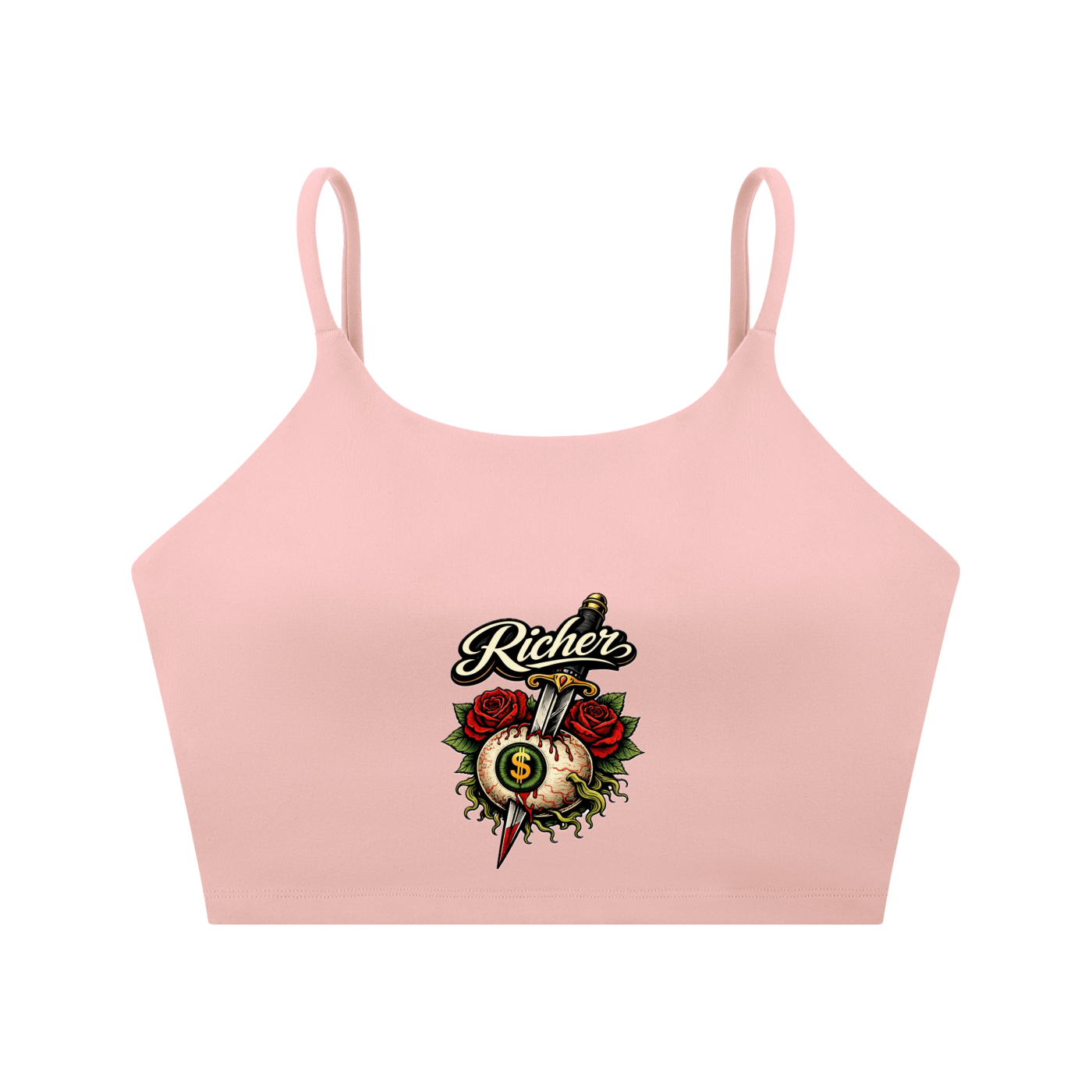 Spaghetti Strap Yoga Sports Bra