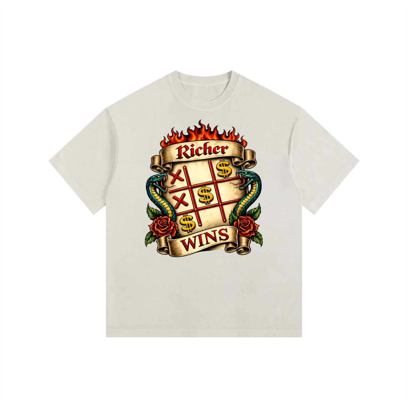 Vintage Washed Oversized Cotton T-Shirt
