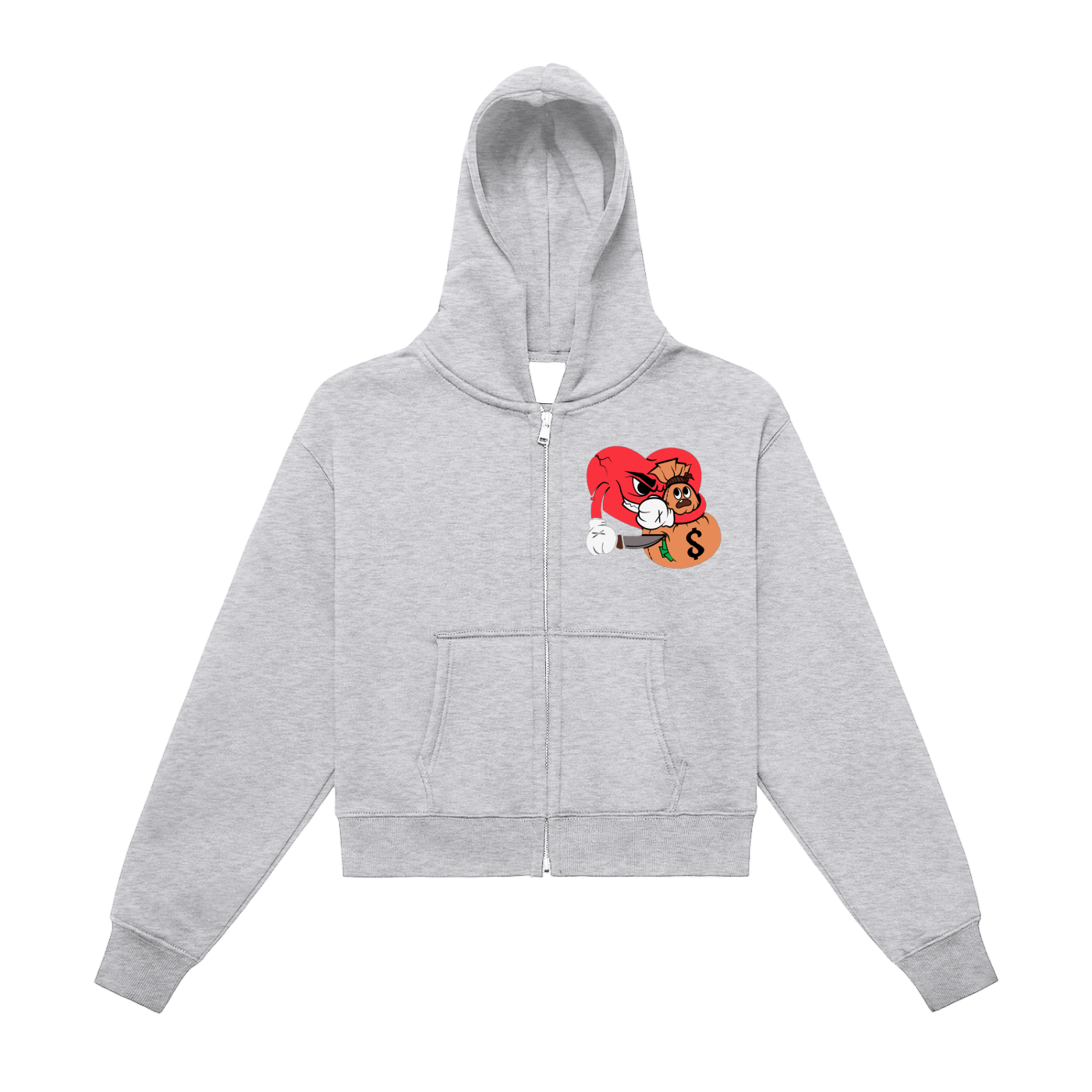 4 The Love Of Money Women's Cropped Hoodie