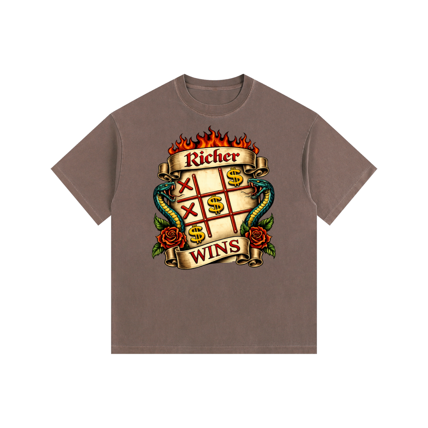 Vintage Washed Oversized Cotton T-Shirt