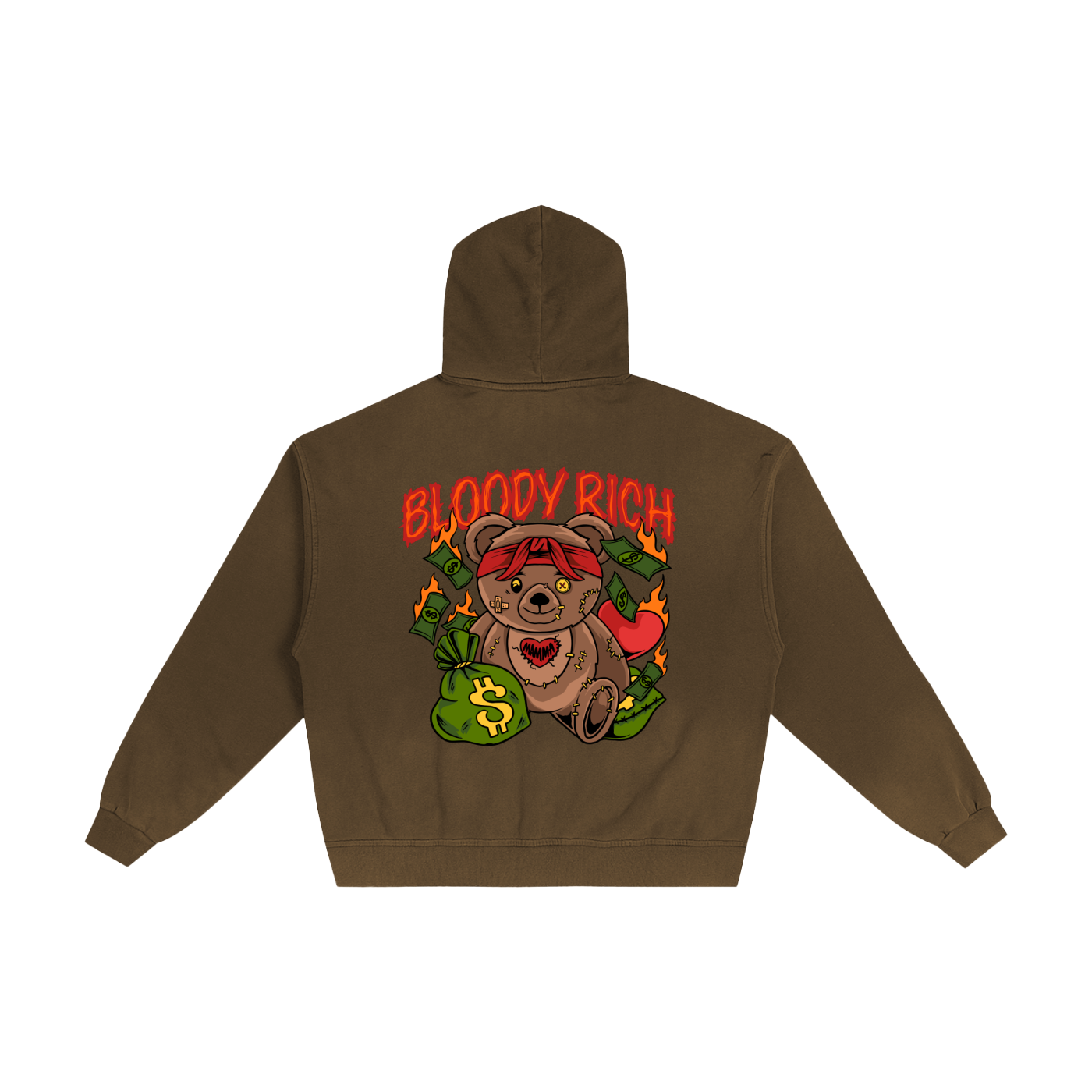 Hand-Frayed Sunfade Zip Hoodie
