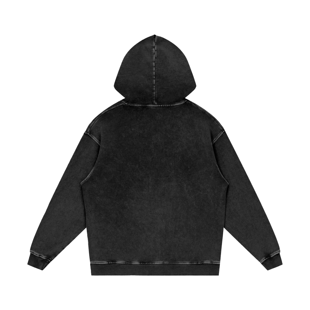 Snow Washed Loose Cotton Hoodie