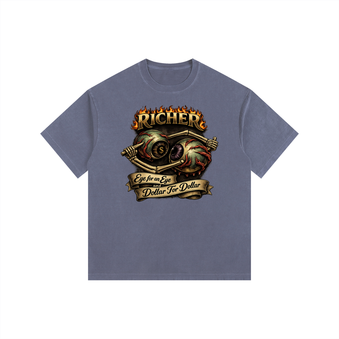 Vintage Washed Oversized Cotton T-Shirt