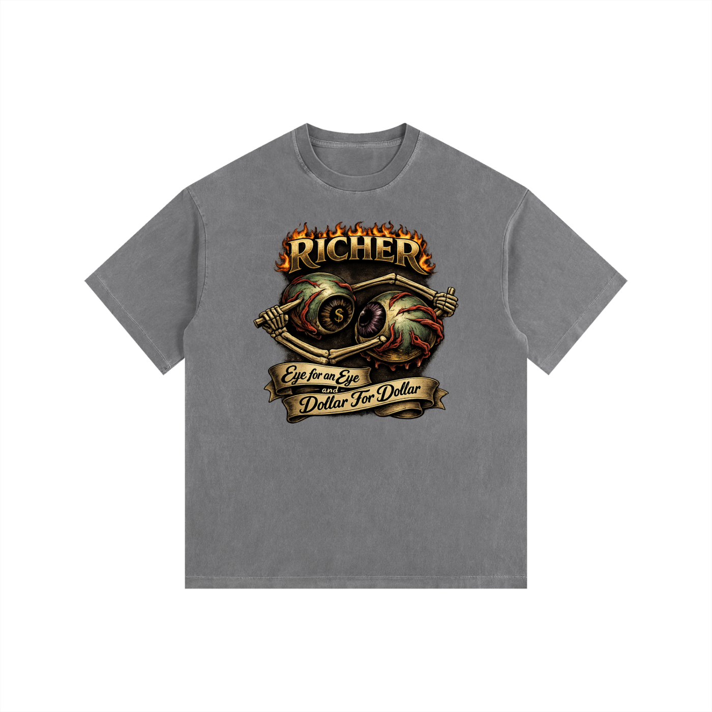 Vintage Washed Oversized Cotton T-Shirt