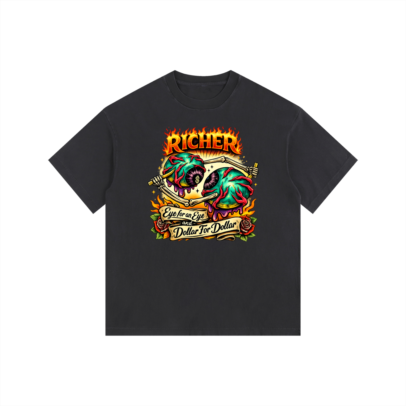 Vintage Washed Oversized Cotton T-Shirt