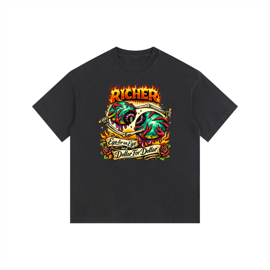 Vintage Washed Oversized Cotton T-Shirt