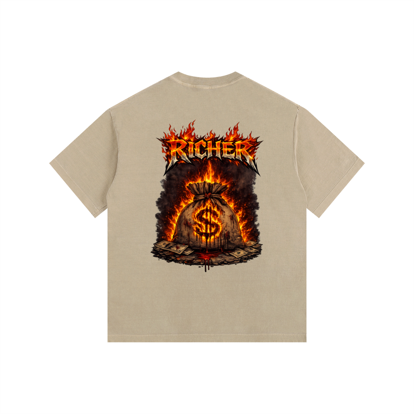 Vintage Washed Oversized Cotton T-Shirt