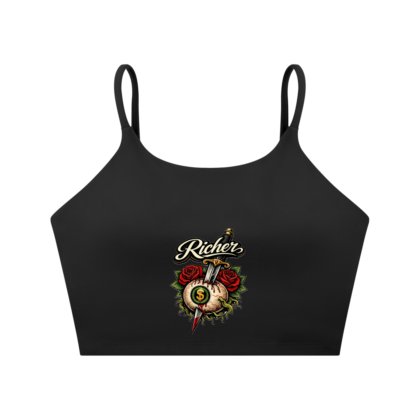 Spaghetti Strap Yoga Sports Bra