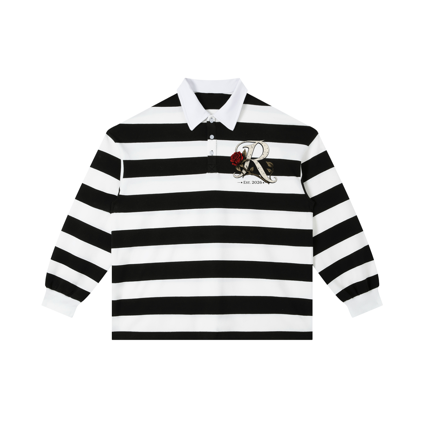 Color Block Stripe Polo Shirt