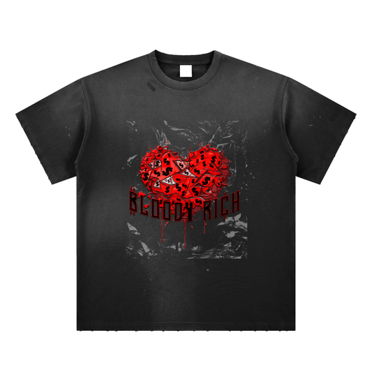 Broken coins  Sunfade Paint Splatter T-Shirt