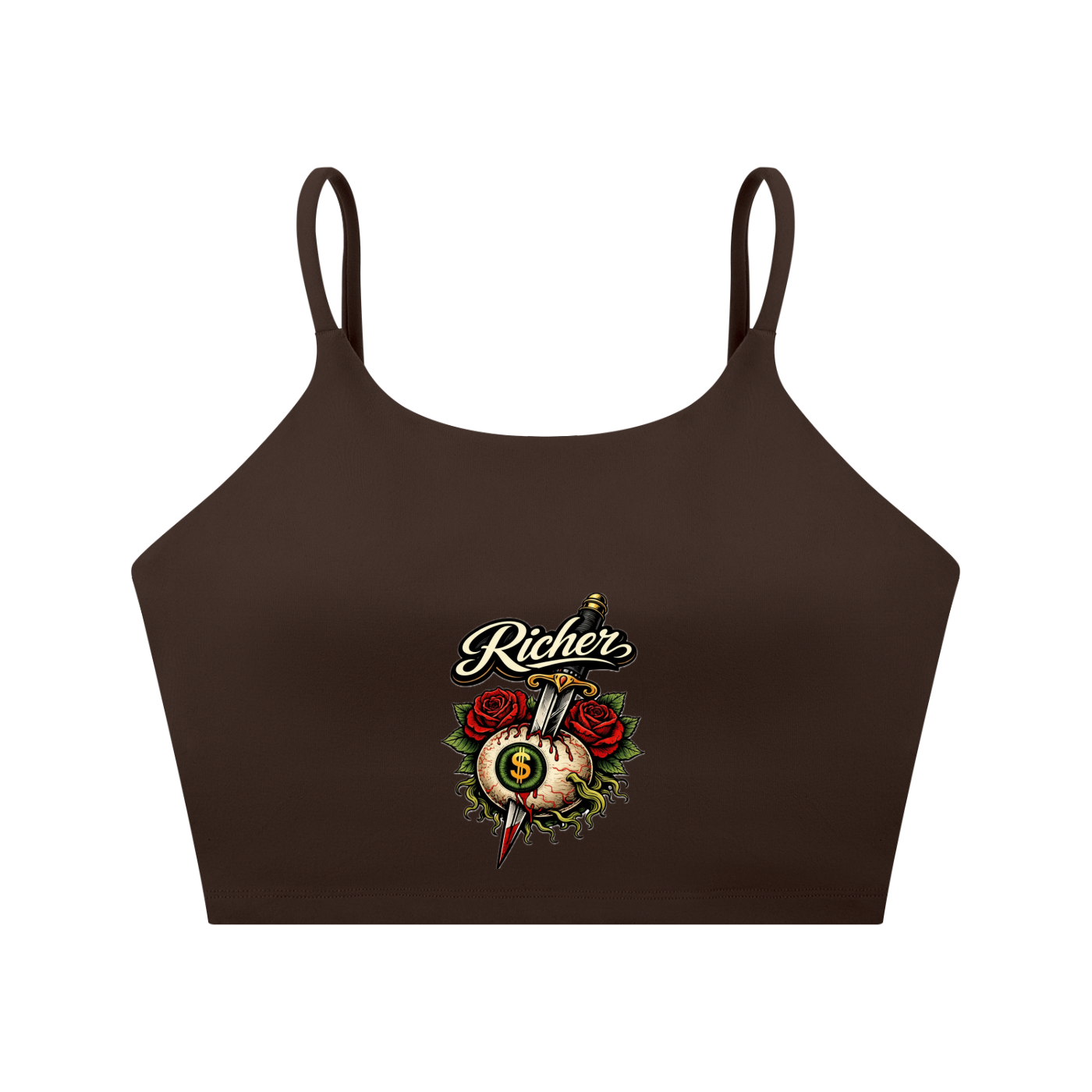 Spaghetti Strap Yoga Sports Bra