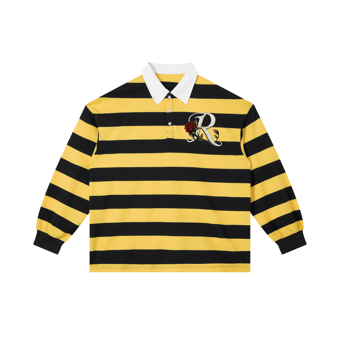 Color Block Stripe Polo Shirt