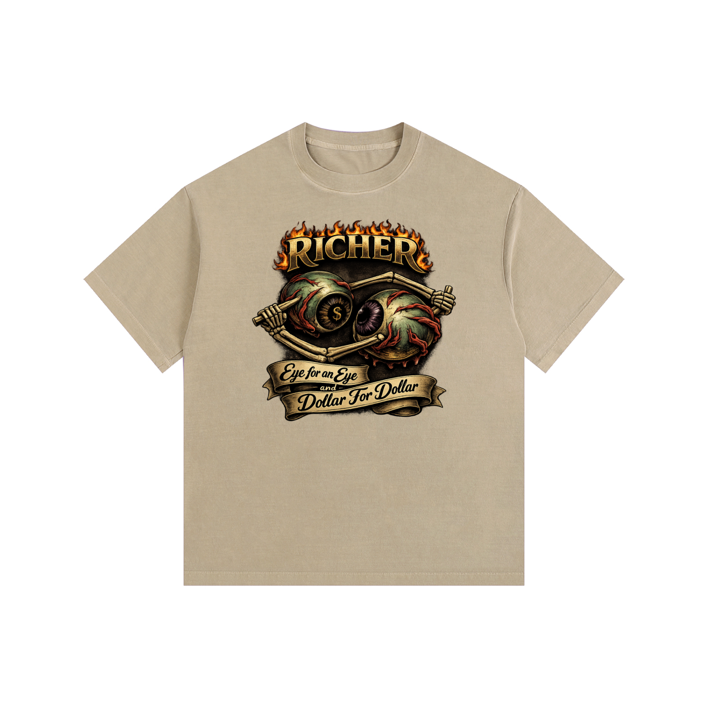 Vintage Washed Oversized Cotton T-Shirt