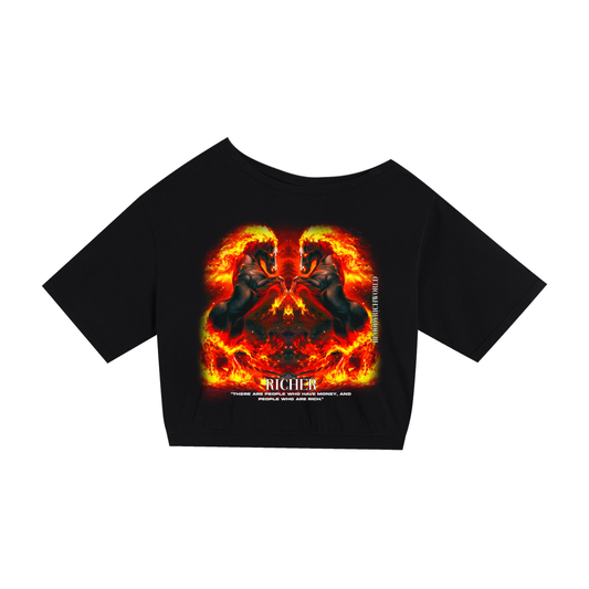 Rich Rode women's Shoulder Oversized Cotton T-Shirt
