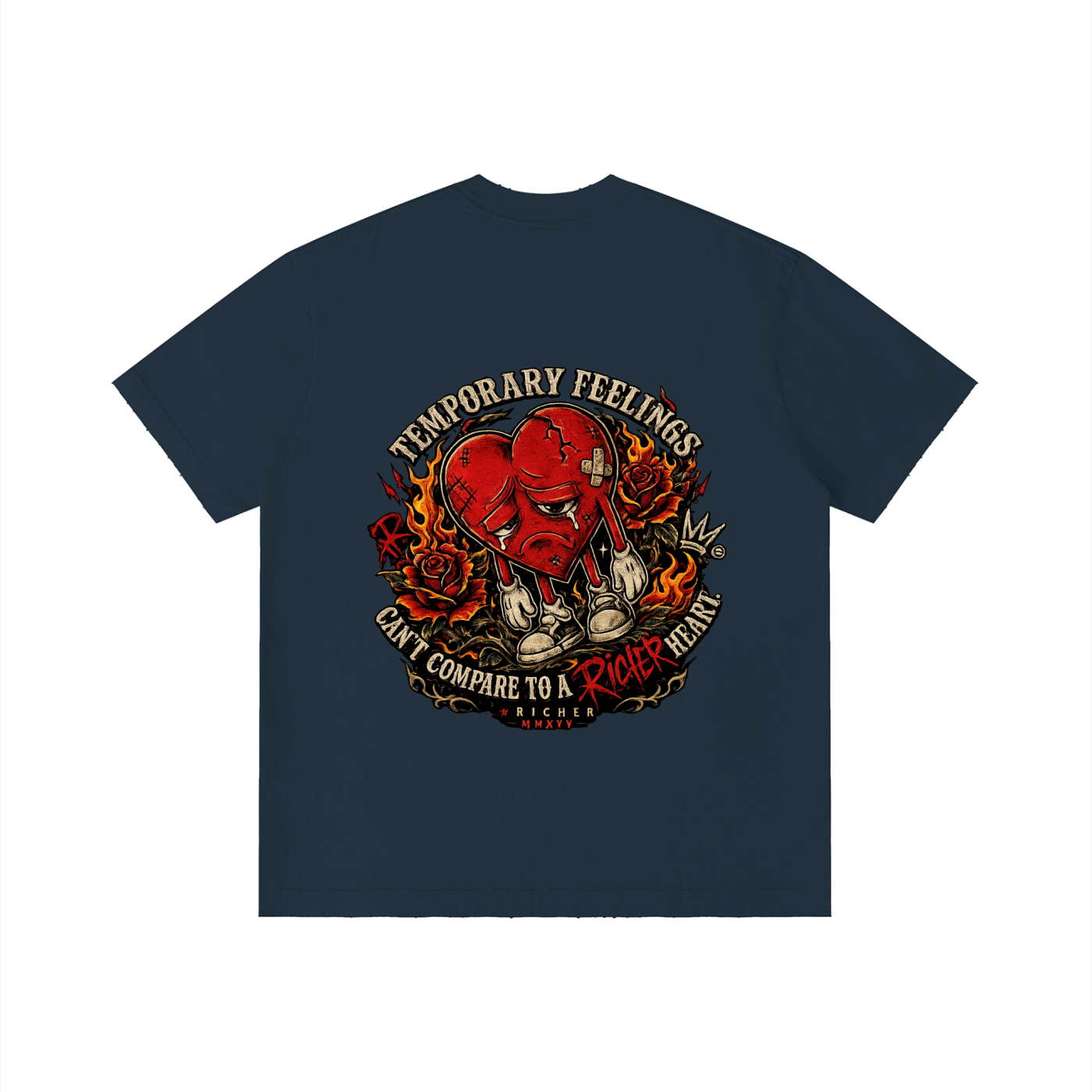 Unisex Vintage Wash Distressed T-Shirt