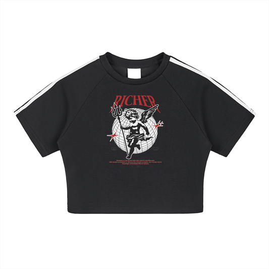 Taped Cooling Performance Crop Top