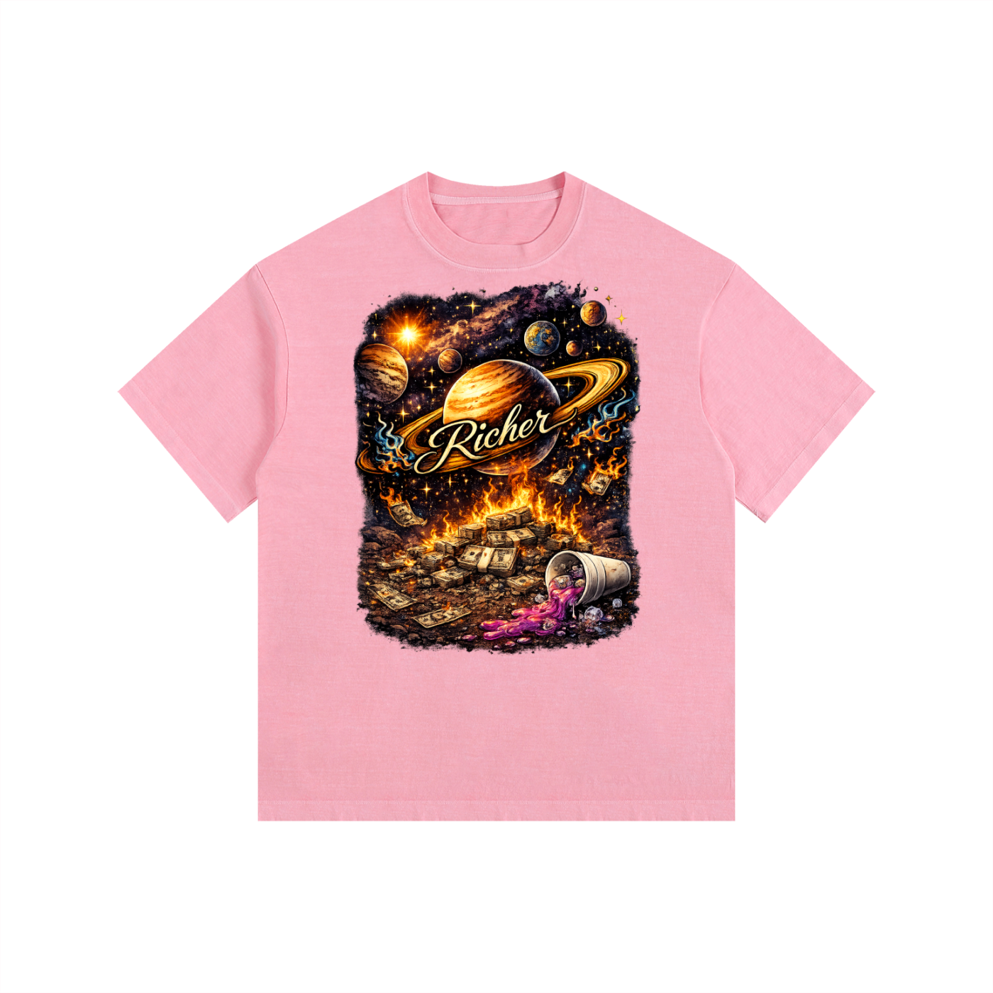 Vintage Washed Oversized Cotton T-Shirt