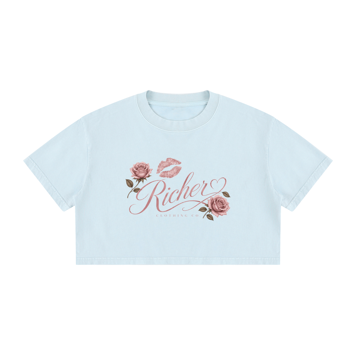 Women's Mineral Wash Cotton Crop T-Shirt