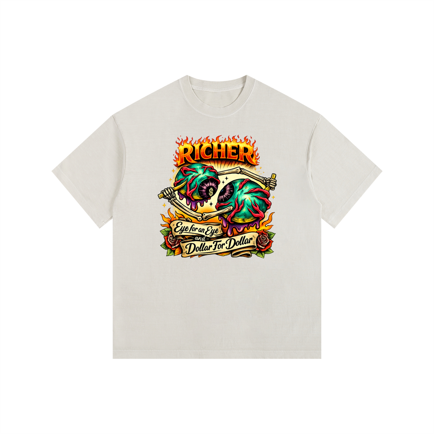 Vintage Washed Oversized Cotton T-Shirt
