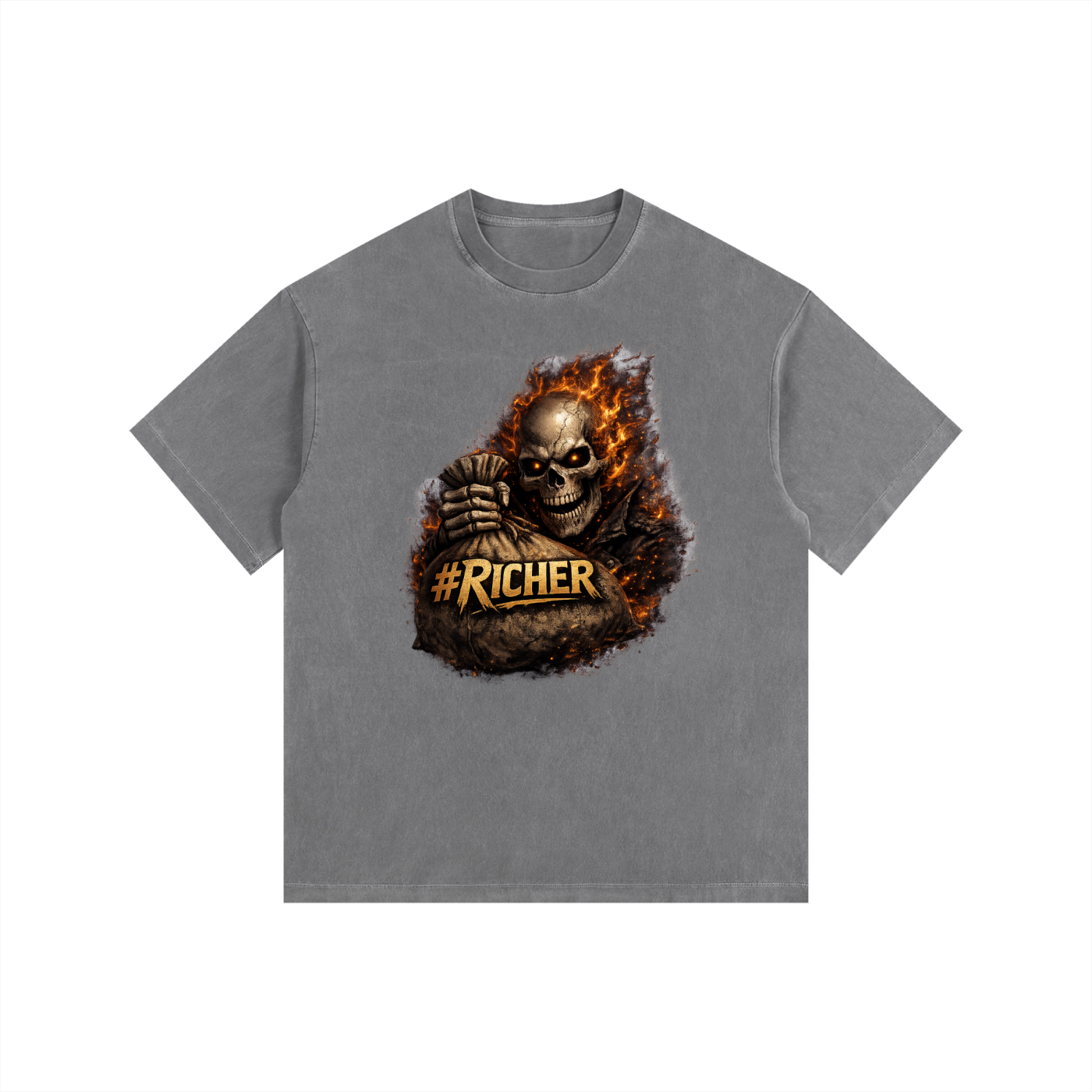 Vintage Washed Oversized Cotton T-Shirt