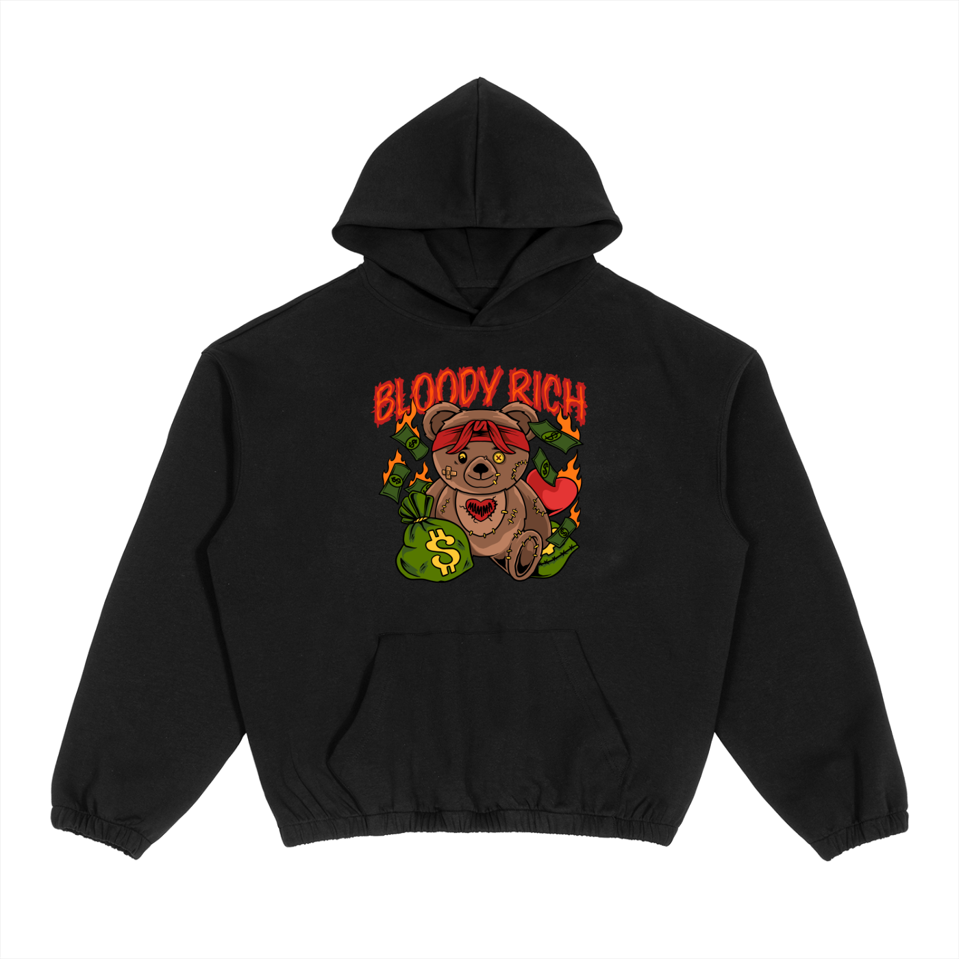 Boxy Cinched Hem Hoodie