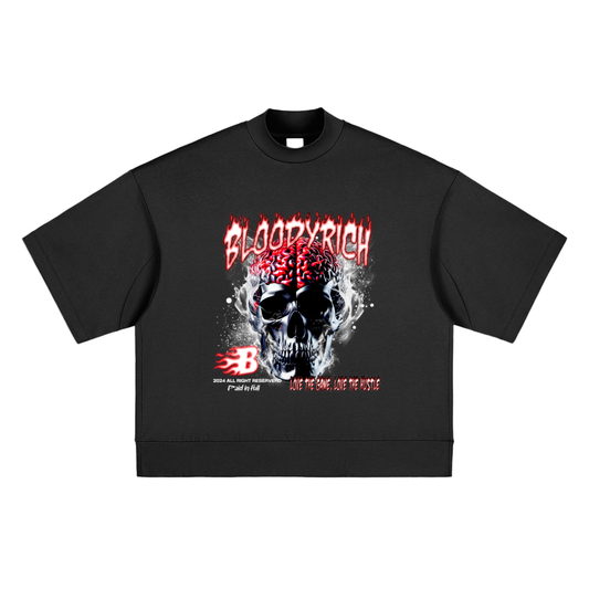 Paid In Full Heavyweight Oversized Mock Neck T-shirt