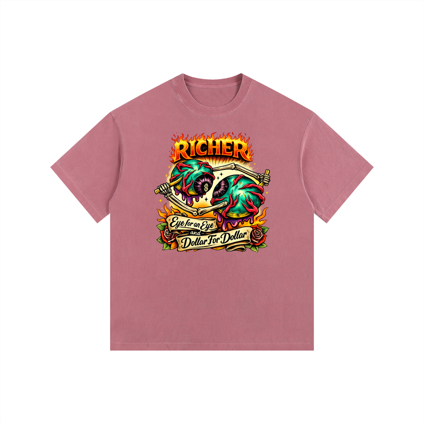 Vintage Washed Oversized Cotton T-Shirt