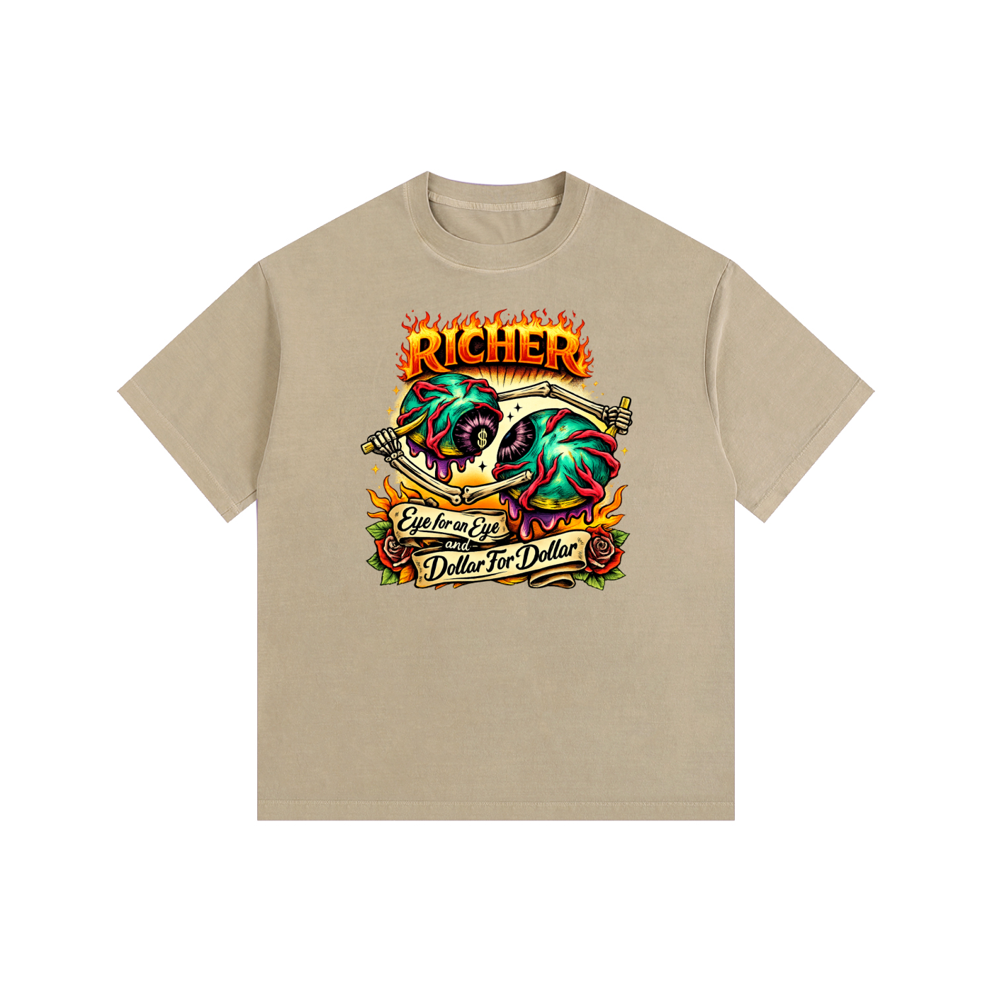 Vintage Washed Oversized Cotton T-Shirt