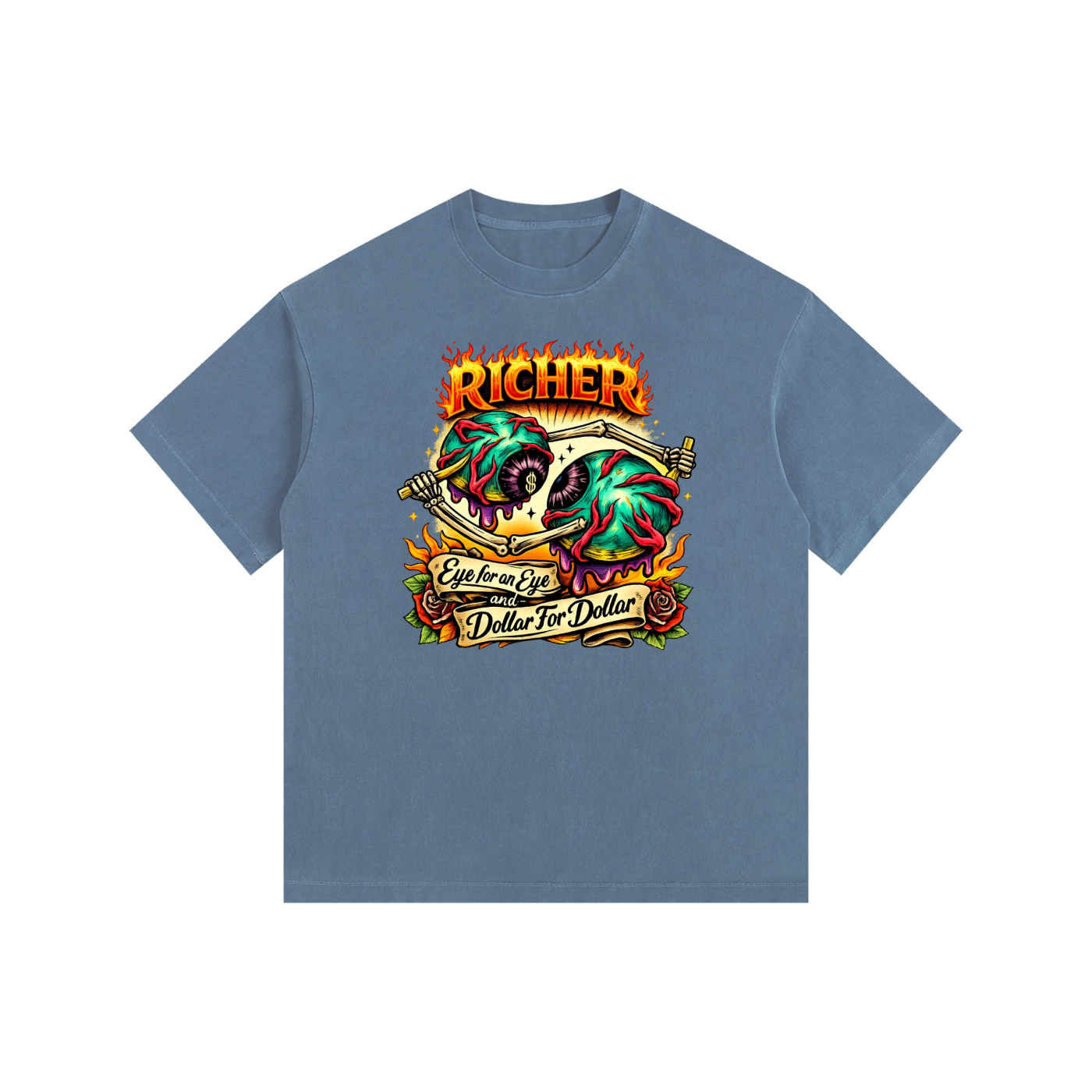 Vintage Washed Oversized Cotton T-Shirt