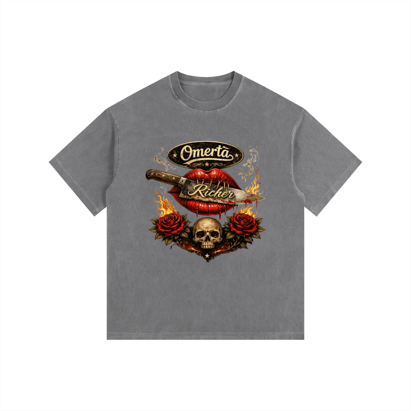 Vintage Washed Oversized Cotton T-Shirt